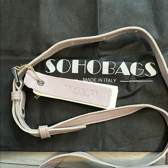 SOHO Lavender Leather Belt Crossbody Bag - Picture 4 of 10